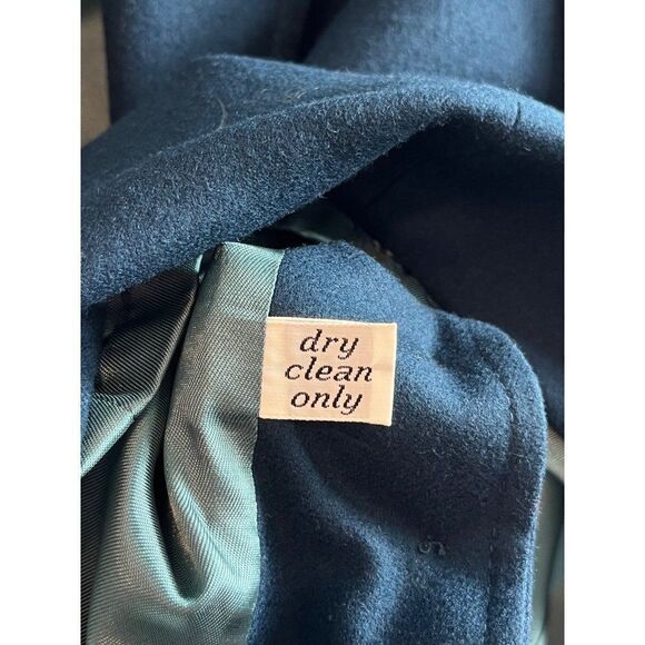 Vintage Young Pendleton Pure Virgin Wool Button Up Blazer Jacket Blue Size 11/12 - Picture 9 of 10